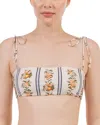 Agua By Agua Bendita Primavera Floral-print Bikini Top In Multi