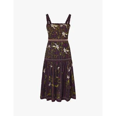 Agua By Agua Bendita Nispero Midi Dress In Multicolor