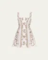 Agua By Agua Bendita Agua Madera Mini Dress In Madera