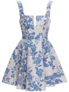 Agua By Agua Bendita Agua Floral Mini Dress In White