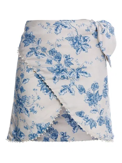 Agua By Agua Bendita Agustina Bougainvillea Pareo In White