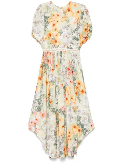 Agua By Agua Bendita Aire Florecer Maxi Dress In Green