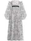 Agua By Agua Bendita Nuez Off-the-shoulder Linen Maxi Dress In White