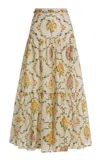 Agua By Agua Bendita Anis Floral Maxi Skirt