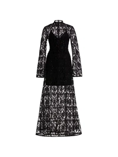 Agua By Agua Bendita Arcilla Paramo Maxi Dress In Black