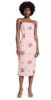Agua By Agua Bendita Armonia Strapless Linen Midi Dress In Multicolor