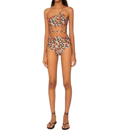 Agua By Agua Bendita Azucena La Fania Noche Bikini Top In Multi Color