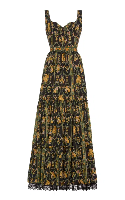 Agua By Agua Bendita Azulejo Patterned Maxi Dress