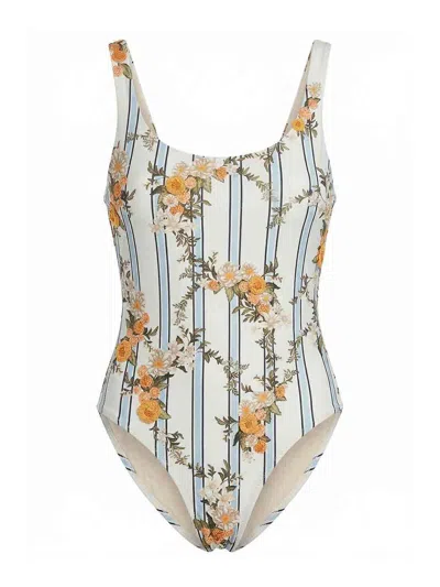 Agua By Agua Bendita Gema One Piece Swimsuit In Valle In Multi