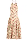 Agua By Agua Bendita Balsa Canna Floral-print Linen Midi Dress In Multi