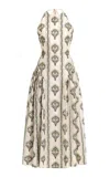 Agua By Agua Bendita Balsa Moriche Midi Linen Dress In Neutral