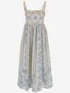 Agua By Agua Bendita Barbara Printed Linen Midi Dress