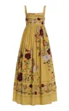 Agua By Agua Bendita Barbara Embroidered Midi Dress