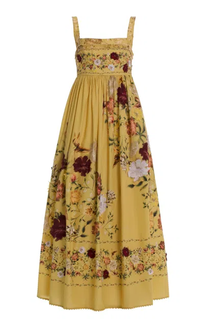Agua By Agua Bendita Barbara Embroidered Midi Dress
