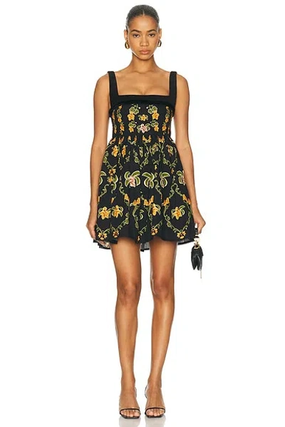 Agua By Agua Bendita Barbara Mini Dress In Navy