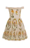 Agua By Agua Bendita Boreal Off-the-shoulder Mini Dress