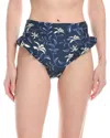Agua By Agua Bendita Cafe Bikini Bottom In Blue