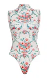 Agua By Agua Bendita Cascada Mosqueta Printed One-piece Bathing Suit In Floral