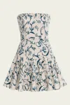 Agua By Agua Bendita Caudal Gloriosa Strapless Mini Dress In Neutral