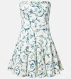 Agua By Agua Bendita Caudal Strapless Cotton-blend Minidress