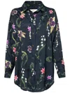 Agua By Agua Bendita + Net Sustain Cecilia Tesoro Floral-print Jacquard Shirt In Blue