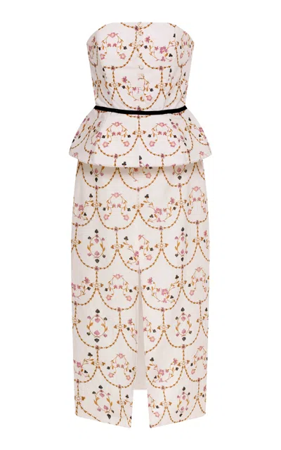 Agua By Agua Bendita Centella Hechizo Linen Maxi Dress In Multi