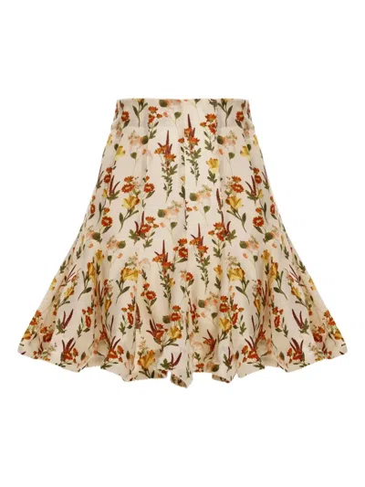 Agua By Agua Bendita Cerezo Clementina Mini Skirt In Multi