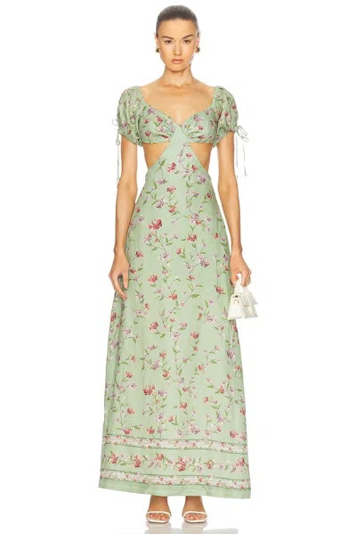 AGUA BY AGUA BENDITA CIELO HONEYSUCKLE MAXI DRESS