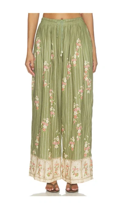 Agua By Agua Bendita Cocada Trouser In Green