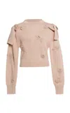 Agua By Agua Bendita Colina Paraiso Cotton-blend Sweater In Brown