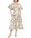 Agua By Agua Bendita Cosecha Linen Maxi Dress In White