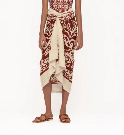 Agua By Agua Bendita Cotton Beach Cover Up In Brown