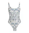 Agua By Agua Bendita Crystal-embellished Gema Swimsuit In Blue