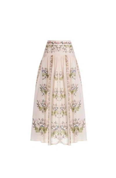 Agua By Agua Bendita Curua Anhelo Skirt In White