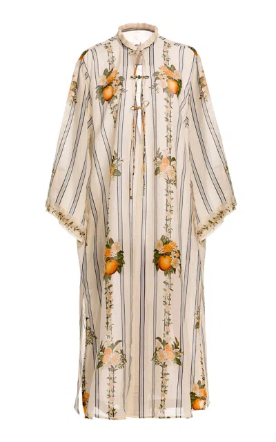 Agua By Agua Bendita Datil Valle Kaftan In Multi