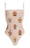 Agua By Agua Bendita Durazno Canna Floral-print Swimsuit In Multi
