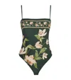 Agua By Agua Bendita Durazno Orquidea Swimsuit In Green