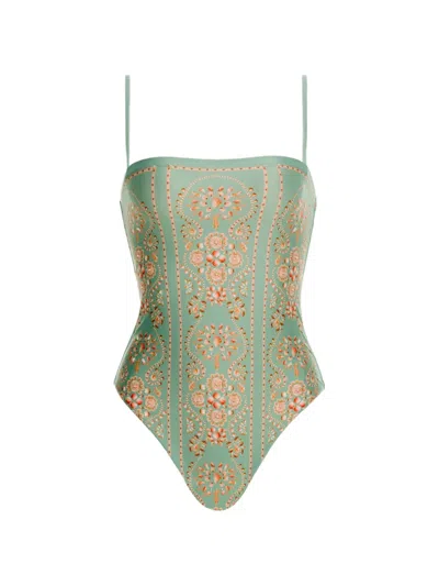 Agua By Agua Bendita Durazno Playa One Piece In Green