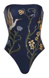 Agua By Agua Bendita Durazno Strapless One-piece Swimsuit