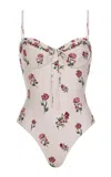 Agua By Agua Bendita Ebano Floral One-piece Swimsuit
