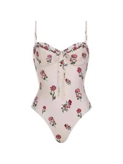 Agua By Agua Bendita Ébano Quebrada Swimsuit In Multi