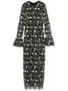 Shop Agua By Agua Bendita Ellisella Perla Maxi Dress In Black