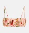 Agua By Agua Bendita Eneldo Printed Bikini Top In Frutal