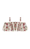 Agua By Agua Bendita Epoca Puff-sleeve Top