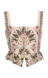 Agua By Agua Bendita Eslabon Patterned Top
