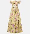 Agua By Agua Bendita Espliego Floral Cotton Poplin Maxi Dress In Multicoloured
