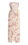 Agua By Agua Bendita Exclusive Cinefilo Cauca Linen Maxi Dress In White