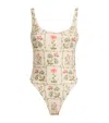 Agua By Agua Bendita Gema Oasis Floral One-piece Swimsuit In Multi