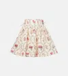 Agua By Agua Bendita Floral Linen Miniskirt In Pink