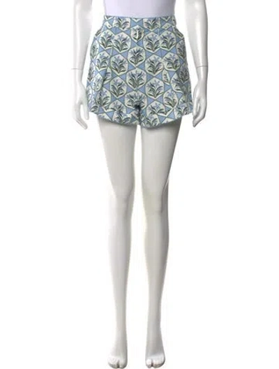 Pre-owned Agua By Agua Bendita Floral Print Mini Shorts W/ Tags